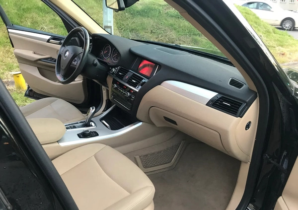 BMW X3 cena 76000 przebieg: 165560, rok produkcji 2014 z Sosnowiec małe 154